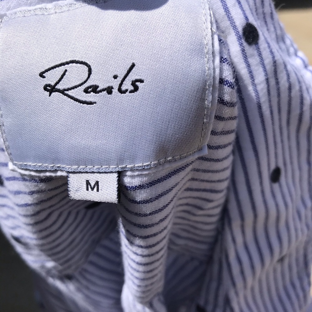 Rails Taylor Flocked Polkadot Button-Down Shirt - image 7